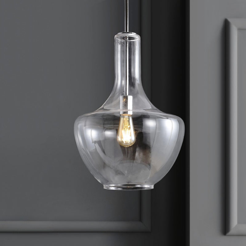 Watts Glass/Metal LED Pendant - JONATHAN Y