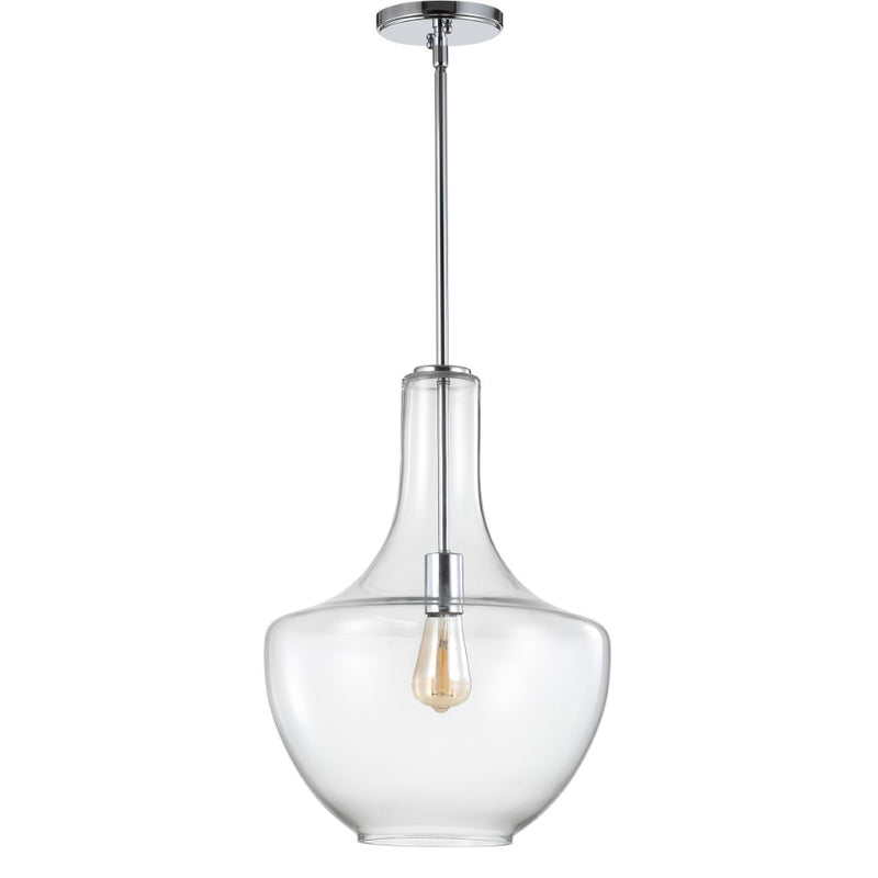 Watts Glass/Metal LED Pendant - JONATHAN Y