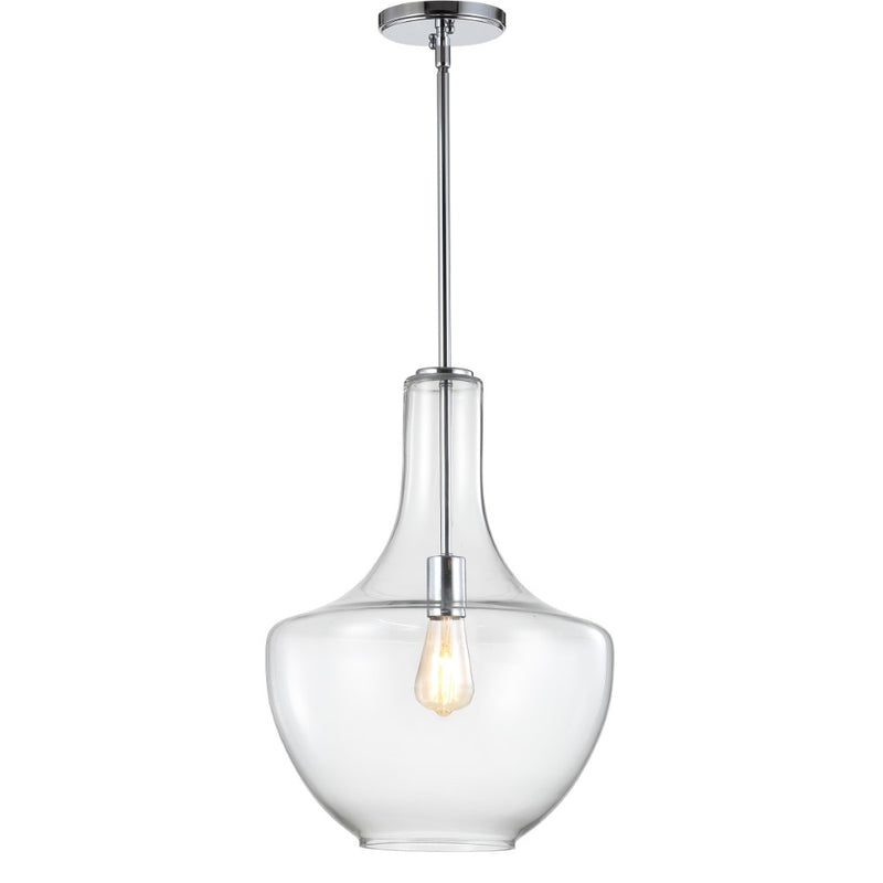 Watts Glass/Metal LED Pendant - JONATHAN Y
