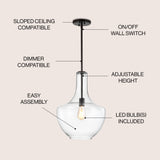 Watts Glass/Metal LED Pendant