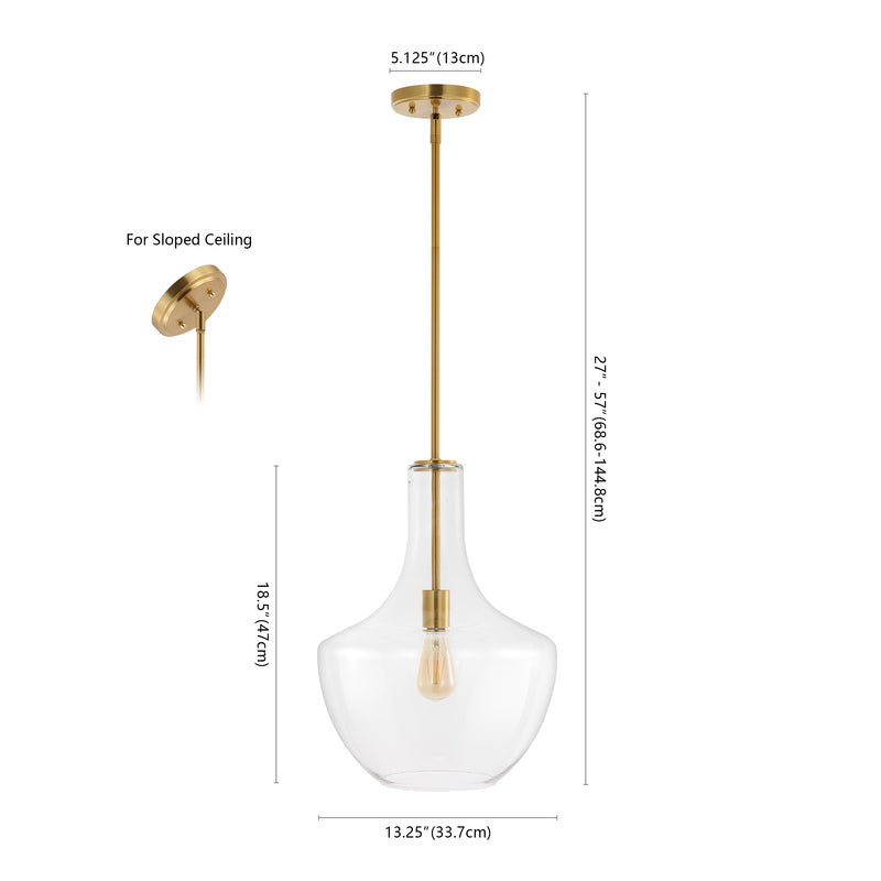 Watts Glass/Metal LED Pendant