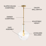 Watts Glass/Metal LED Pendant