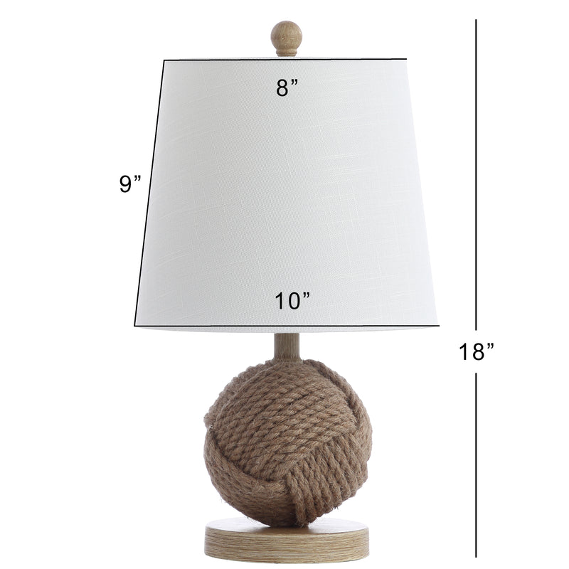 Monkey Fist 18" Rope Ball LED Table Lamp