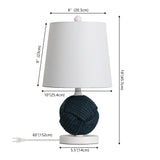 Monkey Fist 18" Rope Ball LED Table Lamp