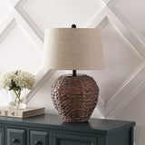 Alaro 24.5" Banana Leaf Basket LED Table Lamp