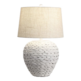 Alaro 24.5" Banana Leaf Basket LED Table Lamp