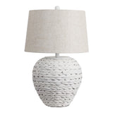 Alaro 24.5" Banana Leaf Basket LED Table Lamp