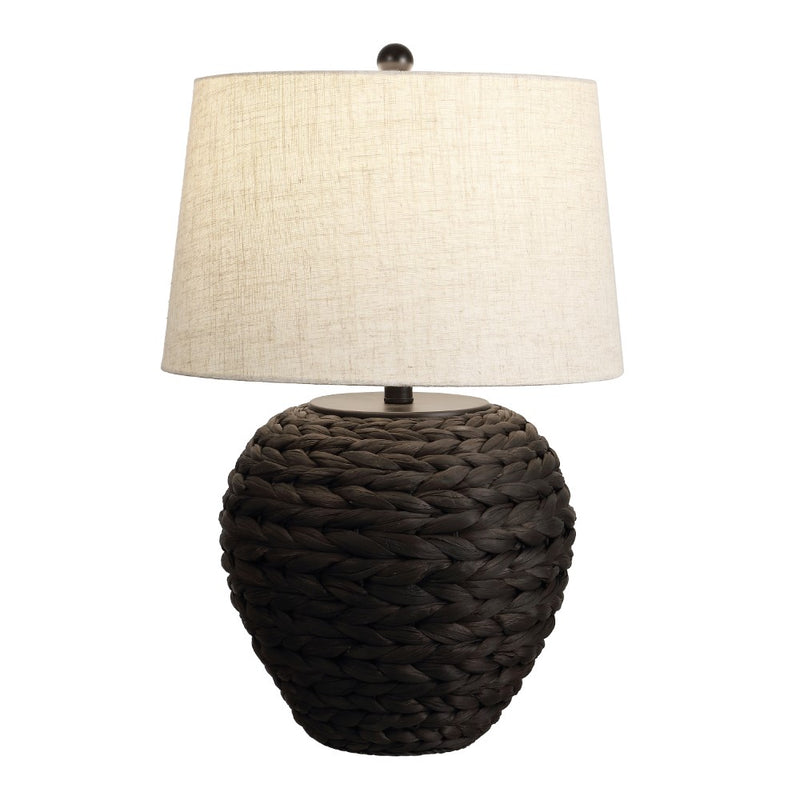 Alaro 24.5" Banana Leaf Basket LED Table Lamp