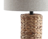 Elicia 25" Sea Grass LED Table Lamp Set 2
