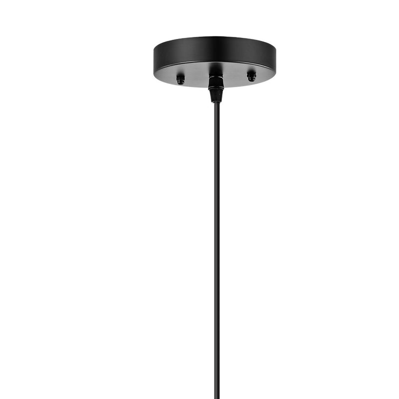 Campana 20" Bohemian Modern Woven Rattan/Iron LED Pendant