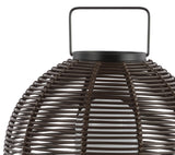 Jigu 22" Outdoor Woven Globe Asian LED Lantern - JONATHAN Y