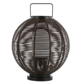 Jigu 22" Outdoor Woven Globe Asian LED Lantern - JONATHAN Y