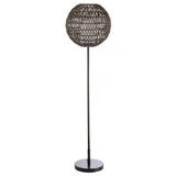 Bea 61" Outdoor Woven Globe LED Floor Lamp - JONATHAN Y