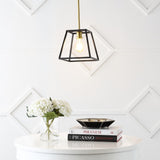 Lloyd Farmhouse Industrial Iron LED Pendant - JONATHAN Y