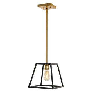 Lloyd Farmhouse Industrial Iron LED Pendant - JONATHAN Y