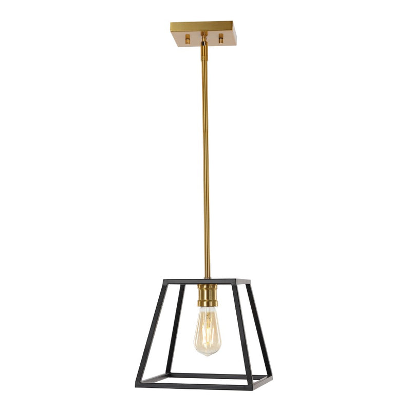 Lloyd Farmhouse Industrial Iron LED Pendant - JONATHAN Y