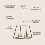 Lloyd Farmhouse Industrial Iron LED Pendant