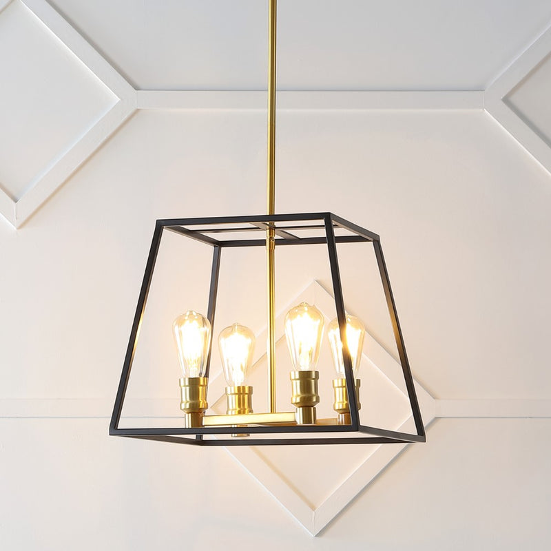 Lloyd Farmhouse Industrial Iron LED Pendant - JONATHAN Y