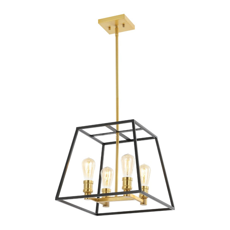 Lloyd Farmhouse Industrial Iron LED Pendant - JONATHAN Y