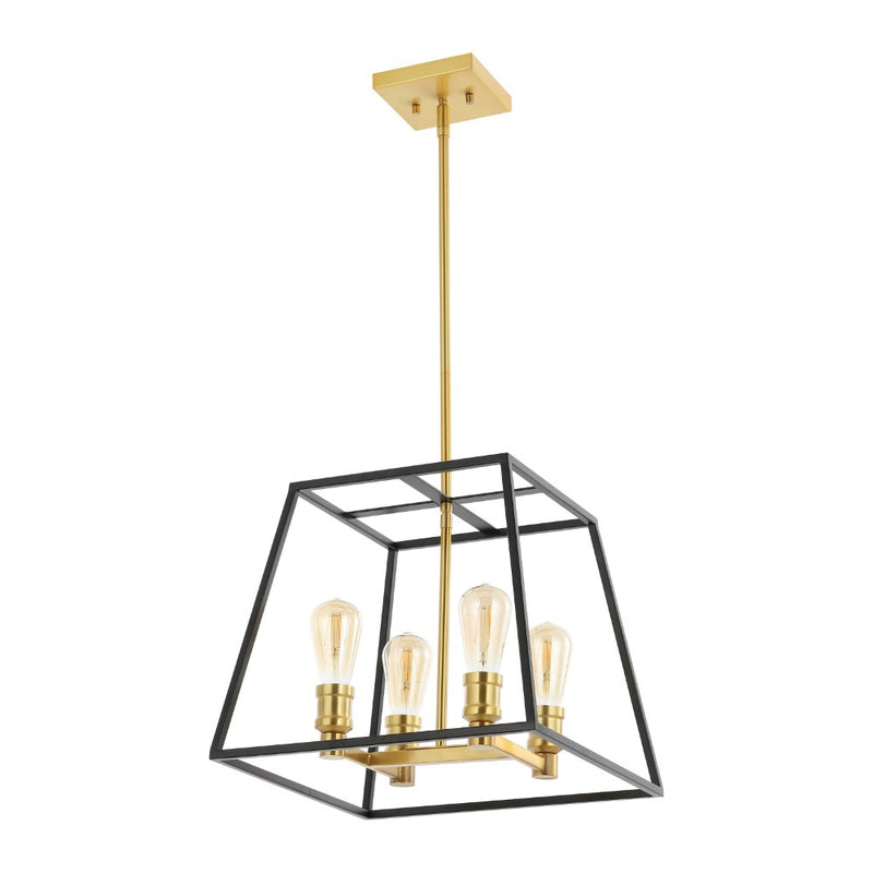 Lloyd Farmhouse Industrial Iron LED Pendant - JONATHAN Y