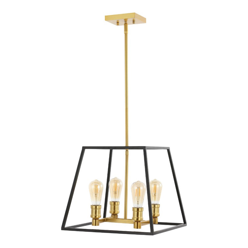 Lloyd Farmhouse Industrial Iron LED Pendant - JONATHAN Y