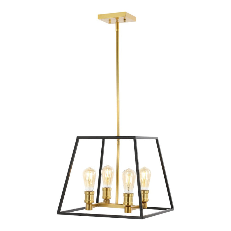Lloyd Farmhouse Industrial Iron LED Pendant - JONATHAN Y