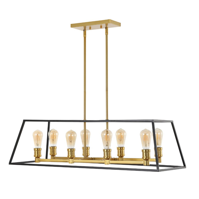 Lloyd Farmhouse Industrial Iron LED Pendant - JONATHAN Y