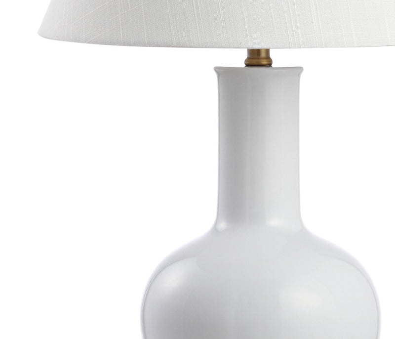 Han 27" Ceramic/Iron Contemporary USB Charging LED Table Lamp - JONATHAN Y