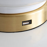 Han 27" Ceramic/Iron Contemporary USB Charging LED Table Lamp - JONATHAN Y