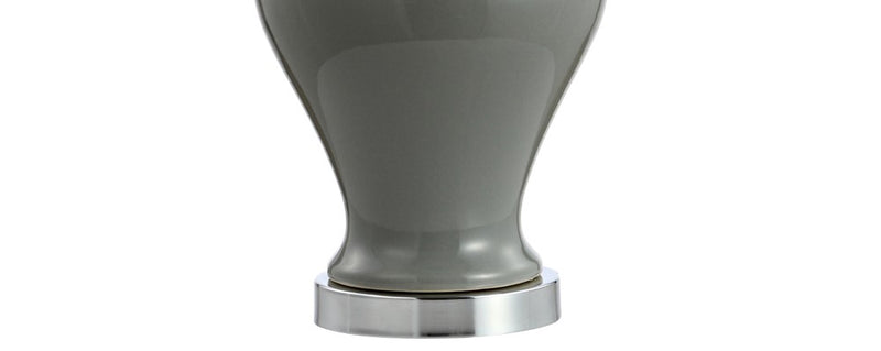 Qin 22" Ceramic/Iron Classic Cottage LED Table Lamp - JONATHAN Y