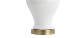Qin 22" Ceramic/Iron Classic Cottage LED Table Lamp - JONATHAN Y