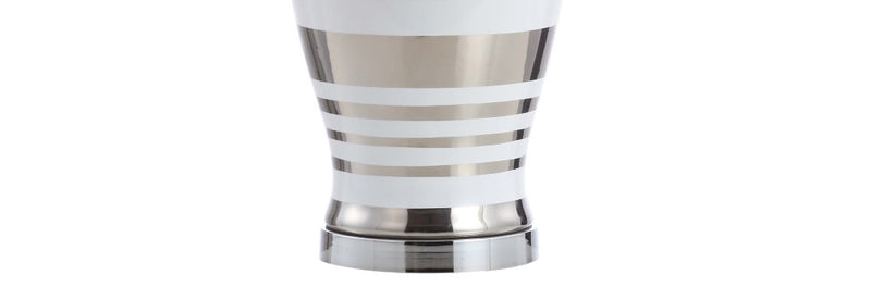 Zilar Striped 28.75" Ceramic/Iron Classic Modern LED Table Lamp - JONATHAN Y