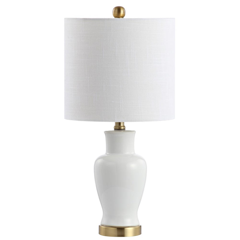 Chi 21" Ceramic/Iron Modern Classic LED Table Lamp - JONATHAN Y