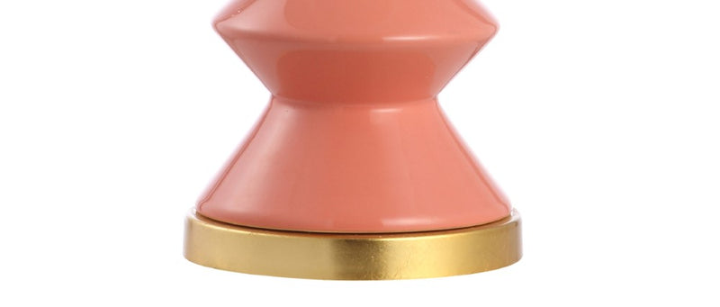 Ziggy 27" Ceramic/Iron Contemporary Glam LED Table Lamp - JONATHAN Y