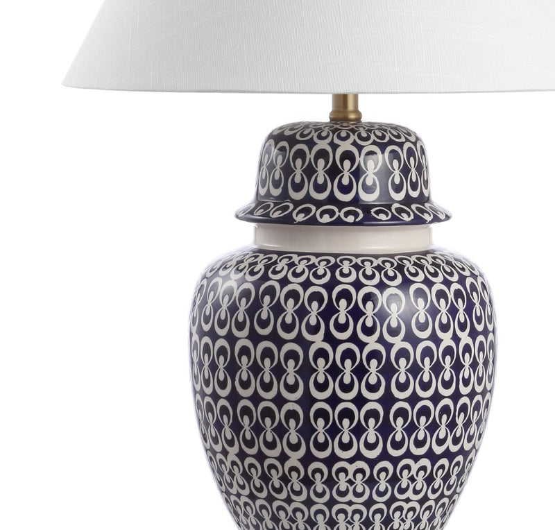 Tegola 28.5" Ceramic/Iron Coastal Modern LED Table Lamp - JONATHAN Y