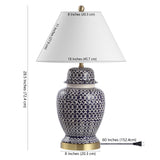 Tegola 28.5" Ceramic/Iron Coastal Modern LED Table Lamp - JONATHAN Y