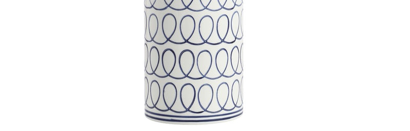 Loop 28.75" Ceramic Modern Column LED Table Lamp - JONATHAN Y