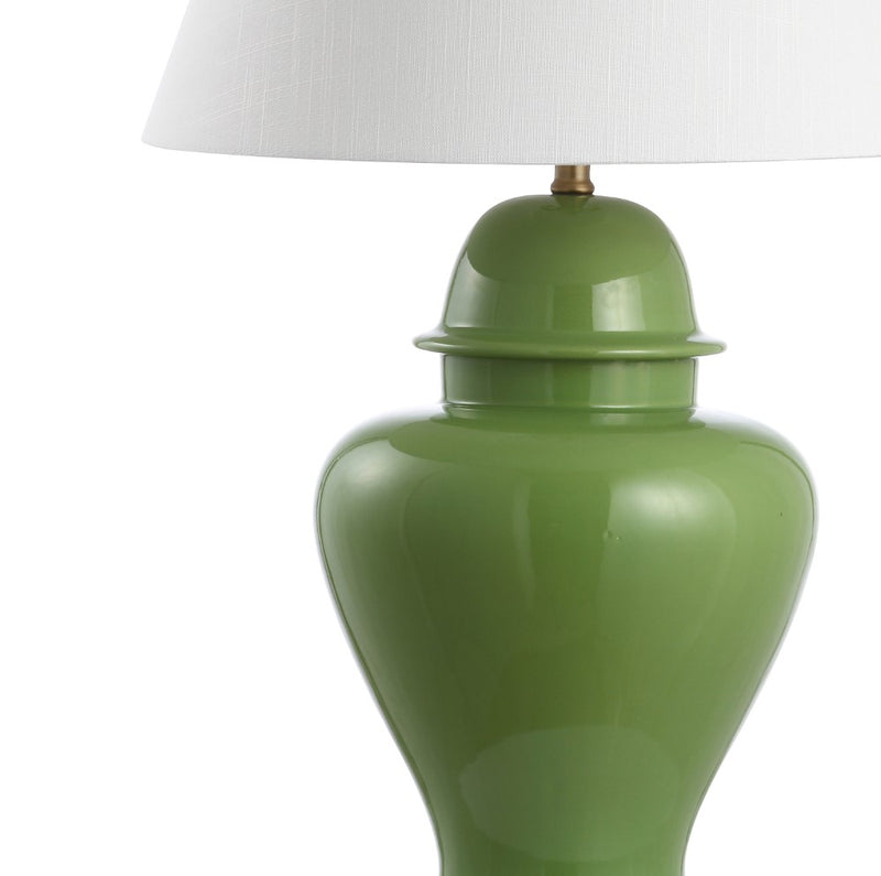 Sagwa 33" Ceramic/Iron Modern Classic LED Table Lamp - JONATHAN Y