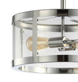 Herndon 15" Iron/Glass Modern LED Flush Mount - JONATHAN Y
