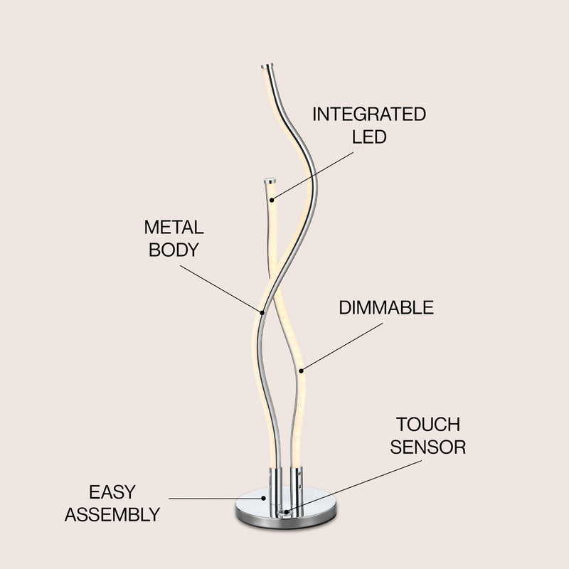 Cairo 26.25" LED Integrated Table Lamp - JONATHAN Y