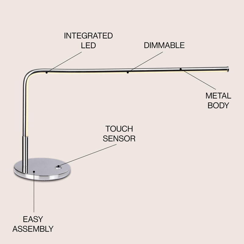 Natalie 13.5" LED Integrated Task Lamp - JONATHAN Y