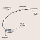 Faye 16" LED Integrated Task Lamp - JONATHAN Y