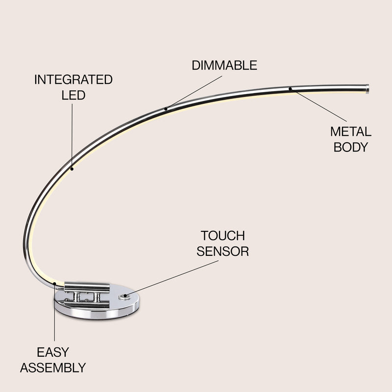 Faye 16" LED Integrated Task Lamp - JONATHAN Y