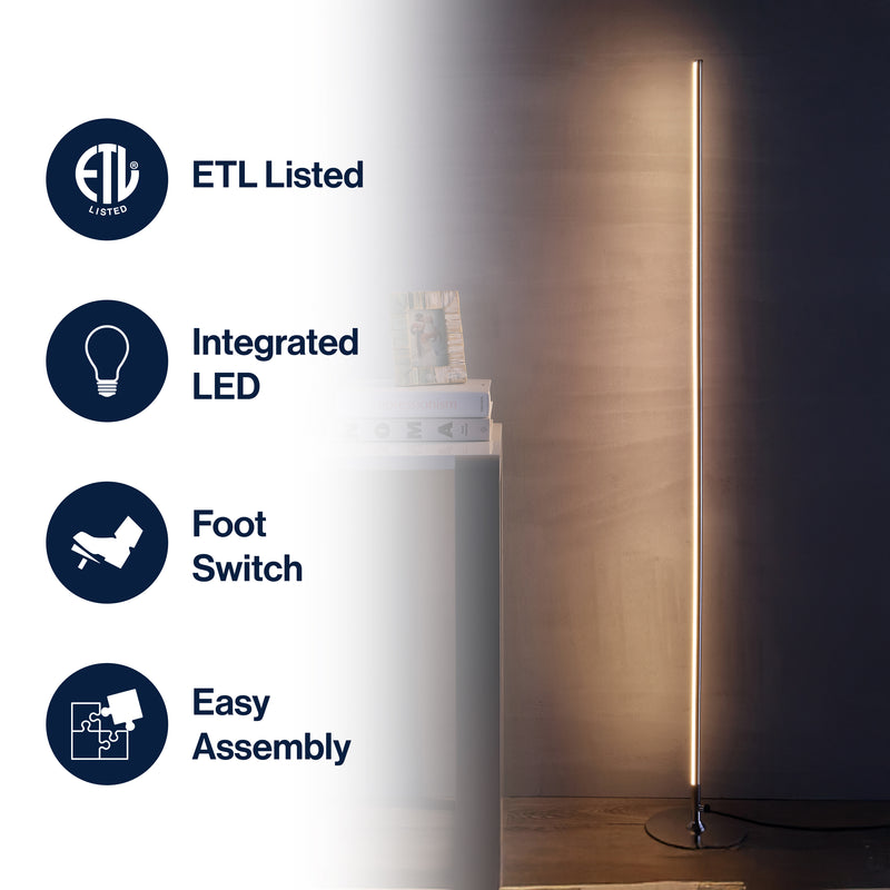 Iris 59.5" LED Integrated Floor Lamp