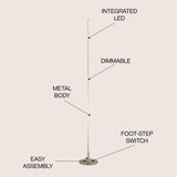 Iris 59.5" LED Integrated Floor Lamp