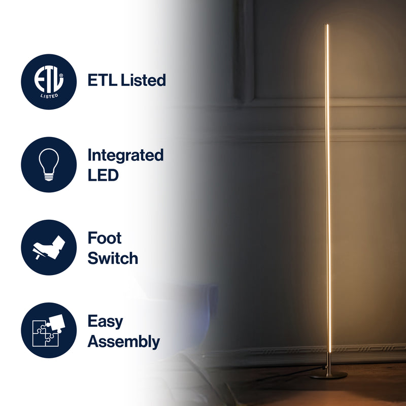 Iris 59.5" LED Integrated Floor Lamp