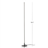 Iris 59.5" LED Integrated Floor Lamp Black – DIM