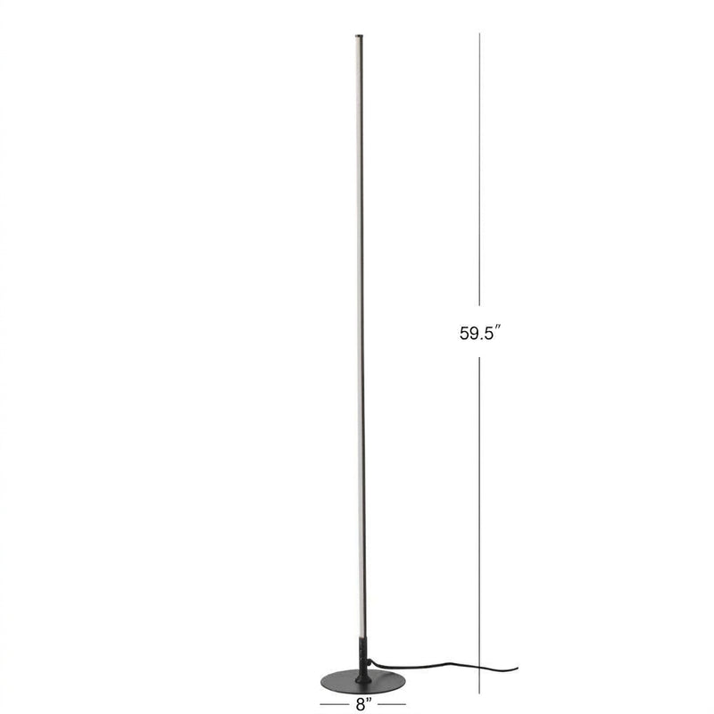Iris 59.5" LED Integrated Floor Lamp Black – DIM