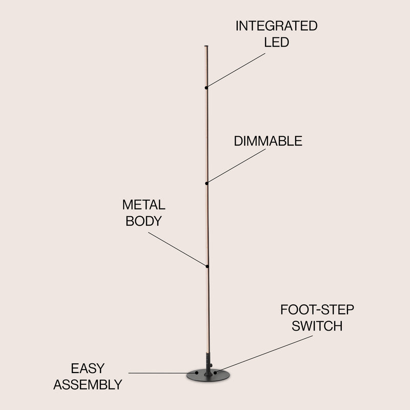 Iris 59.5" LED Integrated Floor Lamp