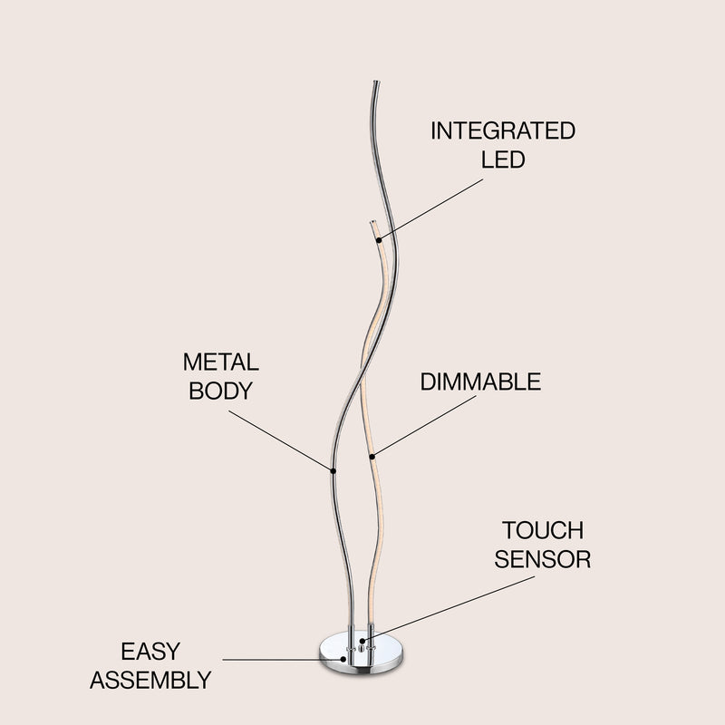 Cairo 63.75" LED Integrated Floor Lamp